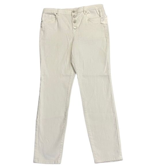 BLANKNYC WHITE THE GREAT JONES BUTTON FLY HIGH RISE SKINNY JEANS size 31 NEW! - Picture 3 of 11
